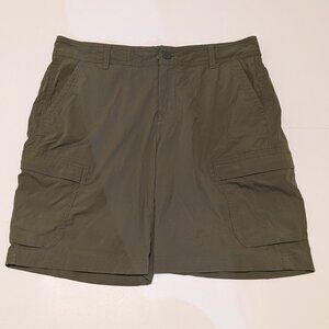 REI Co-op moss green  Men's cargo hiking short, size 34 waist